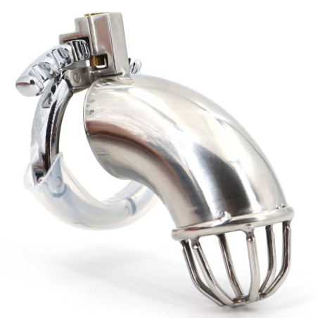 Cage de chasteté en métal CURVEDICK 11 x 3.3 cm