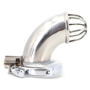 Cage de chasteté en métal CURVEDICK 11 x 3.3 cm