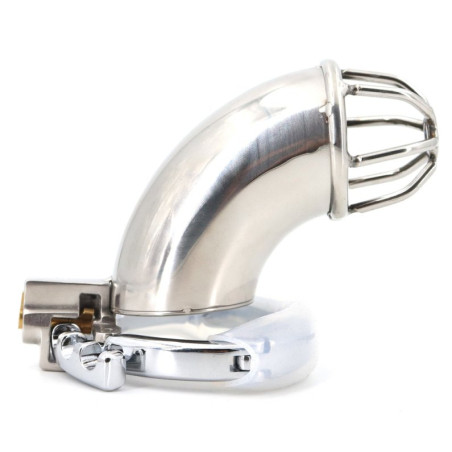 Cage de chasteté en métal CURVEDICK 11 x 3.3 cm