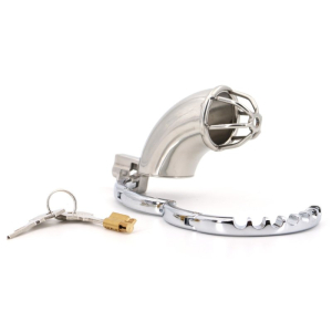 Cage de chasteté en métal CURVEDICK 11 x 3.3 cm