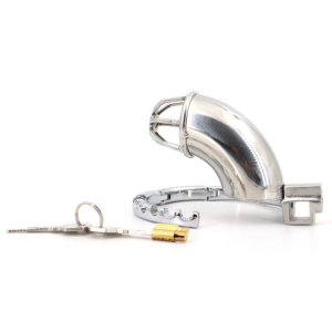 Cage de chasteté en métal CURVEDICK 11 x 3.3 cm