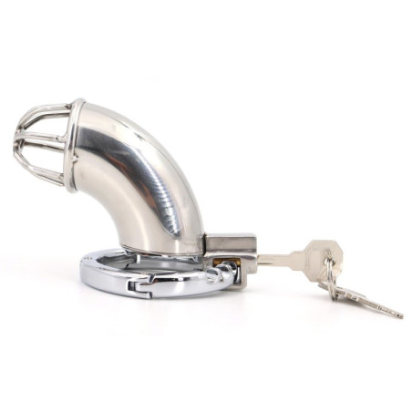 Cage de chasteté en métal CURVEDICK 11 x 3.3 cm