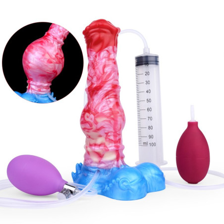 Gode éjaculateur et gonflable AIR ELYS de 18 cm