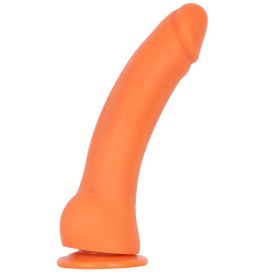 Gode Silicone CURVIED 17 x 4.5cm Orange