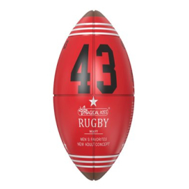 Oeuf de masturbation RUGBY BALL Wavy Rouge