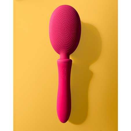 Brosse à Cheveux Vibrante VIBRALISS 11.5 x 3.3cm Rose Foncé