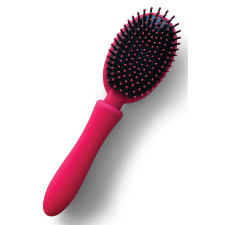 Brosse à Cheveux Vibrante VIBRALISS 11.5 x 3.3cm Rose Foncé