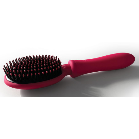Brosse à Cheveux Vibrante VIBRALISS 11.5 x 3.3cm Rose Foncé