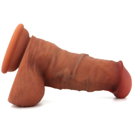 Gode Réaliste DUKONG 12 x 5cm Marron