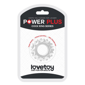 Cockring POWER PLUS Étirable Transparent