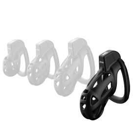 Cage de chasteté SOFFAL L Noire de 11 x 3.6 cm