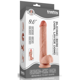 Gode réaliste SLIDING SKIN de 19cm de LoveToy 2