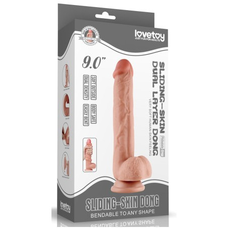 Gode réaliste SLIDING SKIN de 19cm de LoveToy