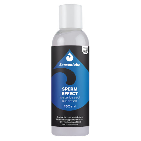 Lubrifiant avec aspect sperme SENSUALUBE SPERM EFFECT 150 ml