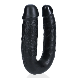 Double Gode U SHAPE 12 x 3cm Noir