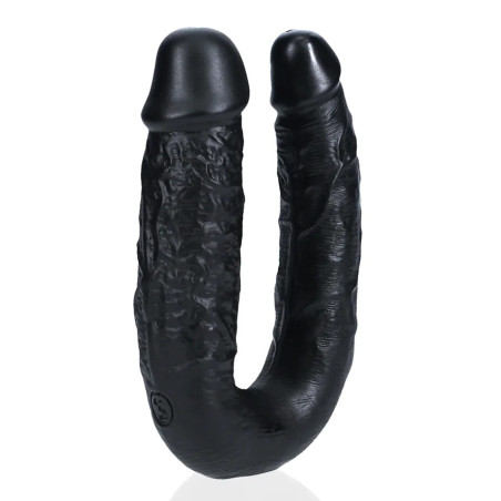 Double Gode U SHAPE 12 x 3cm Noir