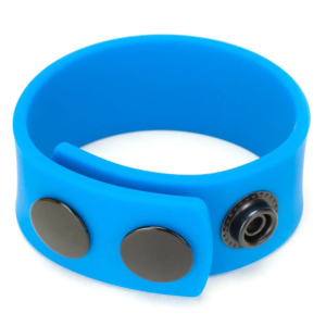 Cockring ajustable en silicone COCK STRAP Bleu