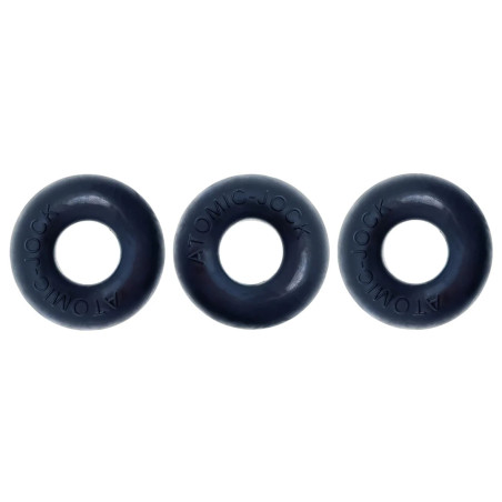 Pack de 3 Mini Cockrings DO-NUT 1 Oxballs Noirs