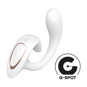 Vibro Rabbit Rabbit G FOR GODDESS 1 16 x 3.8cm Blanc Satisfyer