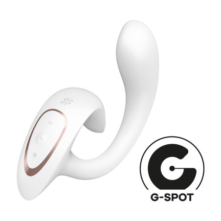 Vibro Rabbit Rabbit G FOR GODDESS 1 16 x 3.8cm Blanc Satisfyer