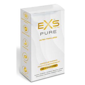 Préservatifs ultra fins PURE de EXS 53 mm | Boîte de 12