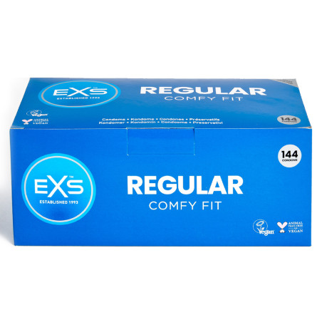 Préservatifs en latex REGULAR de EXS 54mm | Boîte de 144
