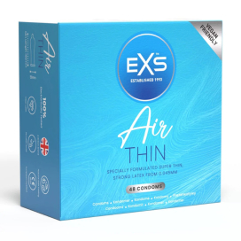 Préservatifs fins AIR THIN de EXS 56mm | Boîte de 48