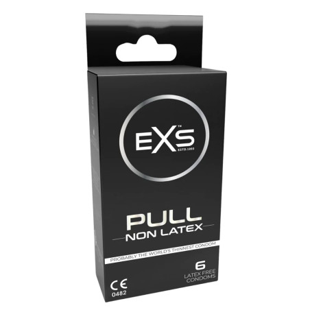 Préservatifs fins sans latex PULL de EXS 55mm | Boîte de 6