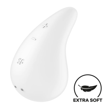 Stimulateur de Clitoris DEW DROP Blanc Neige