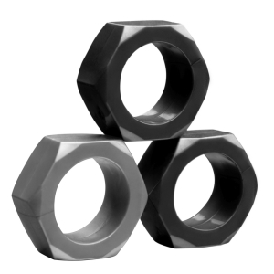 Lot de 3 Cockrings Souples COCK NUTS