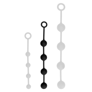 Boules anales CHAPBALLS Medium 35 x 3.8cm Noires