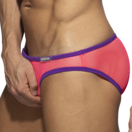 Mini slip FEVER MESH Rose