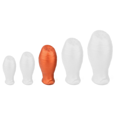 Plug EGG ASS M 9.5 x 5.3cm Orange