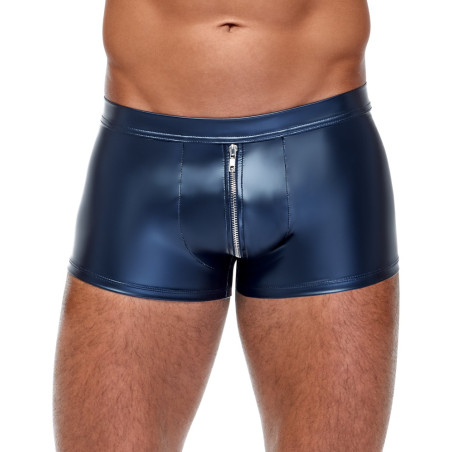 Boxer avec zip ANDIO Bleu métallisé