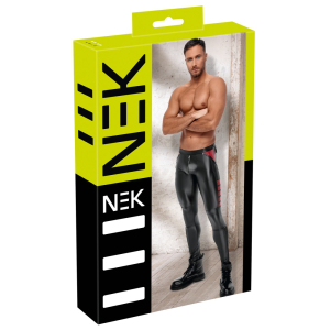 Pantalon ORMETO Noir-Rouge