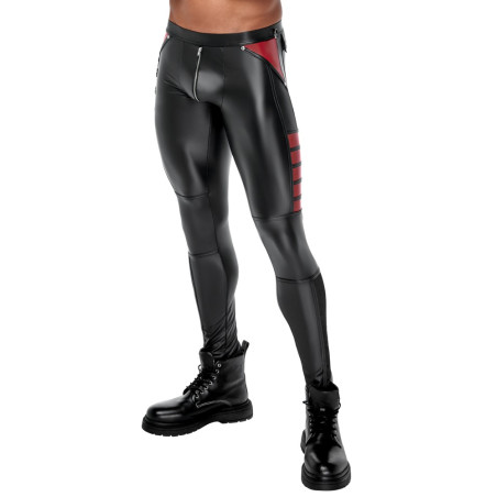 Pantalon ORMETO Noir-Rouge