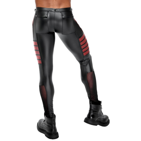 Pantalon ORMETO Noir-Rouge