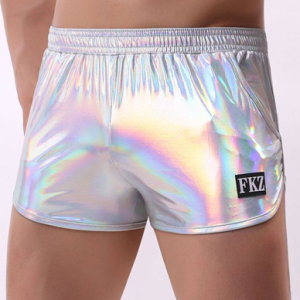 Short brillant FAKIZ Gris argenté