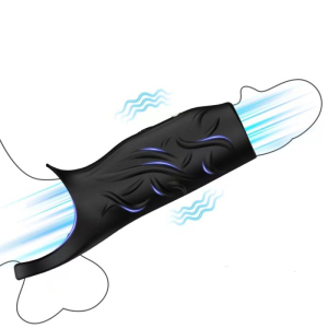 Manchon de pénis EXTIVIBE Noir de 9 x 4.5 cm