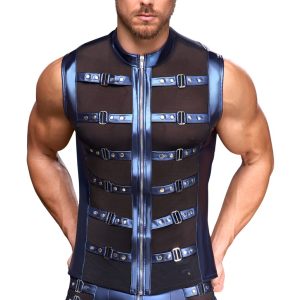 Veste avec zip TOP ECLINO Bleu métallisé