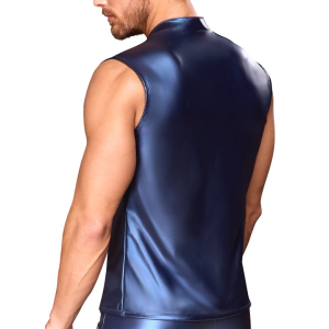 Veste avec zip TOP ECLINO Bleu métallisé