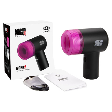 Masturbateur de gland WORK 2 avec 10 Vibrations