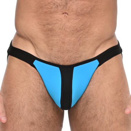 Jockstrap en néoprène TROY Bleu-noir de Sparta's Harness