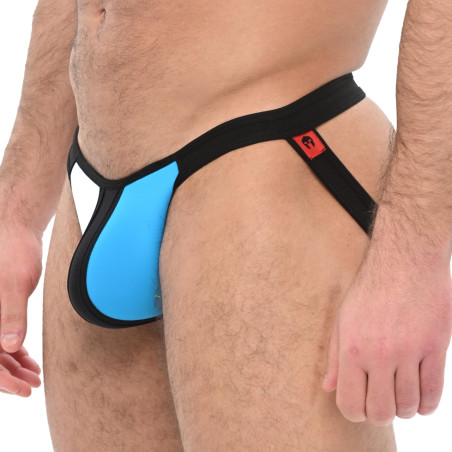 Jockstrap en néoprène TROY Bleu-noir de Sparta's Harness