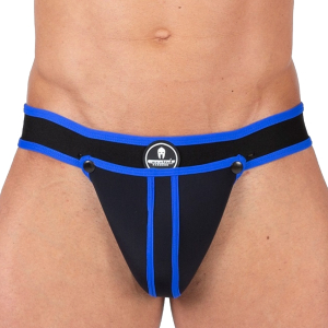 Jockstrap Néoprène SHELL Noir-Bleu