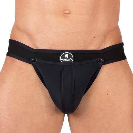 Jockstrap en néoprène SHELL Noir de Sparta's Harness