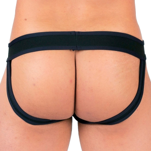 Jockstrap en néoprène SHELL Noir de Sparta's Harness