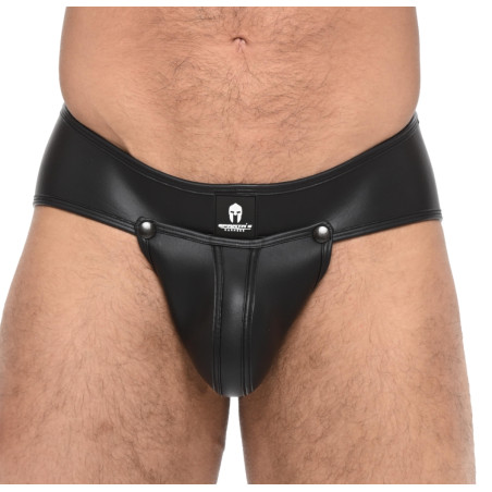Jockstrap en néoprène OLYMPO Noir Forme en X