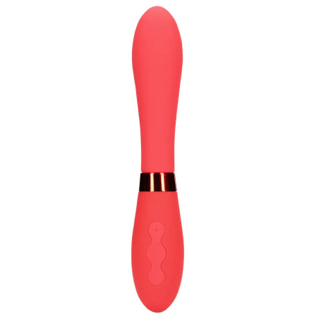 Vibromasseur SMOOTH LINE de Loveline 11 x 3.4 cm Rouge