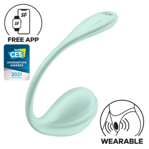 Vibromasseur Connecté Point G SMOOTH PETAL 8.5 x 3.8cm Vert